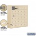Salsbury Cell Phone Storage Locker - with Front Access Panel - 6 Door High Unit (8 Inch Deep Compartments) - 30 A Doors (29 usable) - Sandstone - Surface Mounted - Master Keyed Locks